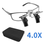 4X/5X6X Hambaarsti 48&deg; Ergo Luubid T&ouml;&ouml;vahemaa 350-450mm Kirurgilised Peale Kinnitatavad Luubid, 5W LED Pealamp Reguleeritavad Optilised Luubid 4.0X NO LED must