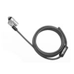 Turvakaabel - URBAN FACTORY - Noble Wedge - 2 m - Must - Lukustus 2 v&otilde;tmega