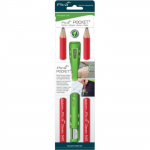 Pica Pocket &Eacute;tui avec 2 crayons de charpentier 24 cm Graphite