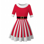 J&otilde;ulukleit J&otilde;ulukost&uuml;&uuml;m Cosplay Riietumine Cosplay Kost&uuml;&uuml;m Punane Kleit XL