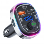 SONRU FM-saatja, Bluetooth 5.3, topeltmikrofon, m&uuml;rav&auml;hendus, autolaadija, 3 porti, USB Small must