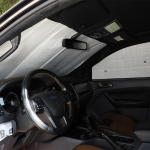 Ford Ranger Wildtrak 2015-2022 jaoks Alumiiniumfooliumist Auto Esiklaasi T&auml;isklaas P&auml;ikesekaitse P&auml;ikesevari Auto 1 PCS