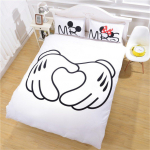 Minnie ja Mickey Voodipesu Kolmeosaline Tekikate Walmart EU single 135*200