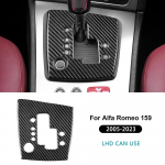Alfa Romeo 159 2005- jaoks T&otilde;eline pehme s&uuml;sinikkiust kleebis LHD manuaal-/automaatk&auml;igukasti raami paneel Inner Type B Black