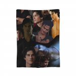 The Vampire Diaries Damon Salvatore Tekid Fliis Prinditud Multifunktsionaalne Super Soe Visketekk Voodipesu jaoks Voodipesu Visketekid 30x40in
