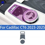 For Cadillac CT6 -2025 Car interior center console protective sticker interior decorative strip TPU protective sticker refit Right-hand drive