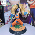 23cm Dragon Balli kujukesed Son Goku kujukesed Goku t&otilde;stab &uuml;les Nappa kujuke PVC kuju Anime mudel Koguja Magamistoa kaunistus M&auml;nguasjad with box