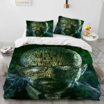 3D Breaking Bad Walter Hartwell Tekikott Voodipesukomplekt Tekikott Voodikomplekt Tekikate Padjap&uuml;&uuml;rKuningas Kuninganna Suurusega Voodipesukomplekt Laps US Twin(172*218cm)3pcs