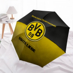 Borussia Dortmundi muster, automaatselt kokkupandav vihmavari, kaasaskantav ja kokkupandav disain, 8 varrast, j&otilde;ulu- v&otilde;i s&uuml;nnip&auml;evakingitus. mitmev&auml;rviline