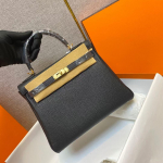 K&otilde;rgetasemeline nahast KL kott 25/28cm litshi Togo pealmine kiht veisenahast &uuml;hes &otilde;las kantav crossbody k&auml;ekott naistele 25cm