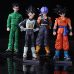 4 tk/1 komplekt Anime Dragon Ball Z figuur Future Trunks Son Gohan Chouzoushu Vegeta Son Goku komplekt Mudel M&auml;nguasi Kingitus Tegevusfiguur No box blue