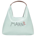 Marni teemantlogo tr&uuml;kiga kahepoolne disain s&uuml;nteetilisest nahast kott Naiste kott Sinine Pruun M01478M00TK0M851 Basic Set (Bag+Dust Bag)