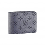 Louis Vuitton Multiple Klassikaline Monogrammiga Kaetud Ta&iuml;ga Nahast Rahakott Meeste Rahakott Hall Must M30843 Gift Set(Basic Set+Box+Shopping Bag)