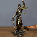 Lady Justice skulptuur Klassikaline Themise kuju &Otilde;igluse kaalud Vaikne kaunistus Ideaalne advokaadib&uuml;roo Kodu&otilde;ppelaud Dekoratsiooniks
