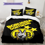 BVB Mustriga Voodipesu, Tekikomplekt Tekikate Padjap&uuml;&uuml;r Kodu S&uuml;nnip&auml;evakingitus (1 * tekikott + 2 * padjap&uuml;&uuml;ri, ilma s&uuml;damikuta) 135x200cm