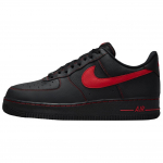 Nike Air Force 1 Breathable Low top Skateboard Shoes Men's Black Red HQ2037-005 41