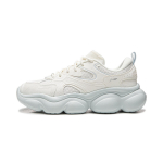 Li Ning Cloud Cushioning Slip Resistant Abrasion Resistant Lightweight Low top Casual Shoes Women's Mist White AGCW104-2 35