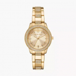 Michael Kors Slim Runway Roosakuldse Tooni Roostevabast Terasest Naiste K&auml;ekell MK4575 kuld