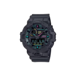 CASIO Unisex vedelkristall/analoog topeltn&auml;iduga seeria must kell GA700MF-1A GA700MF-1A Regular Watch Box