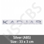 3D ABS KADJAR T&auml;ht S&otilde;na Embleem M&auml;rk Kleebis Tagumine Pagasiruumi Kleebis Auto Kere Tagaluugi Logo Auto Kujundus Tarvikud h&otilde;be