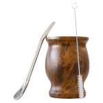 2025+ Yerba Mate komplekt sisaldab kahekordse seinaga 18/8 roostevabast terasest Mate teetassi, &uuml;hte Mate (P&otilde;hk),Puhastushari (Puit,230ML) China Mainland