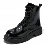 Klassikalised Moerikkad Mustad L&auml;ikivad Nahast Saapad Meestele Naistele K&otilde;rgust Lisavad Platvormsaapad Meeste Pahkluusaapad Meeste Botas Masculino 37