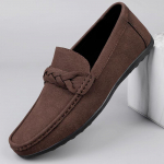 Moodsad ja vabaaja laisad oad kingad Br&auml;nd Lamedad ja mugavad &auml;rikontori t&ouml;&ouml;le k&auml;imise kingad Kvaliteetsed meeste nahast mokassiinid 38 tumepruun v&auml;rv