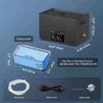 VEVOR 30L ultrahelipuhasti 600W digitaalne ultrahelipuhastusmasin 40kHz t&ouml;&ouml;stuslik ultrahelipuhasti hambakaitsete ja ehete jaoks