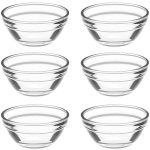 6 tk Bozai koogikauss L&auml;bipaistvad magustoidukausid V&auml;ikesed klaasist tarretisetopsid Mini splitpuding