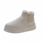 Naiste Lumisaapad Talvised Uued &Uuml;mar Nina Veisenahast Varrukas Paks Mitte libisev Kulumiskindel Korterid 36 valge