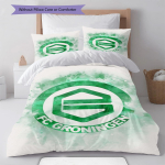 FC Groningen Ruudumuster Voodipesu Tekikomplekt Tekikott Padjap&uuml;&uuml;r Kodu Kaunistus S&uuml;nnip&auml;evakingitus (1 * tekikott + 2 * padjap&uuml;&uuml;ri, ilma s&uuml;damikuta) 135x200cm
