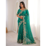 Unistav Elegants Fendy &Scaron;ifoonist Saree | Peoasendiks Pehme Fendy &Scaron;ifoonist Saree &ndash; kerge, voogav & vaevatult graatsiline | s&auml;rav sinine v&auml;rv