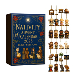 24 p&auml;eva J&otilde;ulud S&uuml;ndmuskalender Jeesus Advendikalender Tagasilugemiskalender Suveniirid J&otilde;uluadvendikalender M&auml;ngukomplektid Kingitused One Size blue