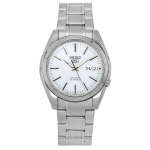 Renoveeritud Seiko 5 Automaatne 21 Juveeli Jaapanis Valmistatud SNKL41 SNKL41J1 SNKL41J Meeste Kell valge