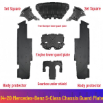 Mercedes-Benz S-klass W222 Alusraami kilp S320/S350/S400/S450/S500L jaoks - Esikaitseraua &scaron;assii kaitse Triangle Plate Passenger Right 2018-2020 2WD gray