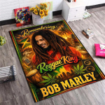 Vintage Reggae Artistide Kollaaž Vaip, Retro P&auml;ikeseloojangu ja Palmipuu Elutoa Dekoraatsioonivaip 80x120cm( 31x47in)