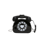 Naiste loominguline &otilde;lakott Telefonikujuline Crossbody kott Retro PU-nahast disainiga armsad t&uuml;druku telefonikotid ja v&auml;ike k&auml;ekott must