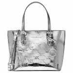 MICHAEL KORS k&auml;ekott Jet Set Extra Br&auml;nditud Logo Reljeefne Ostukott Logo Reguleeritav Eemaldatav &Otilde;larihm PU Koti Ristkorral Mini Naiste h&otilde;be