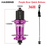 HASSNS Pro 7 36h Tagumise kodara rummu laager 36 ava Vabajooksuga MTB jalgratas Neli laagrit 32H Tagumine rumm 7-12 kiiruskettale M&uuml;ra tekitav Cube jalgratas 6 hammasratastega rummud 36H Purple Rear