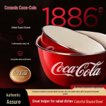Coca-Cola emailitud salati- ja supikausside komplekt
