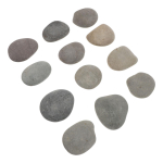 12 tk J&otilde;ekivid Looduslikud Lamedad Siledad Kivid 5-8 cm Maalimiseks DIY Aiakaunistus Hea Tahte Kivid P&uuml;hade Kunstiprojektid 4.5X2.5X1.5CM gray