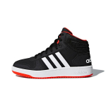 (PS) adidas Hoops 2.0 Mid J 'Black Hi-Res Red' Laste B75743 EU 28 black