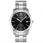 TISSOT PR100 seeria automaatne mehaaniline liikumine 100 meetrit veekindel kuup&auml;ev &Scaron;veitsi kell 38mm must sihver roostevabast terasest rihm T049.407.11.057.00 must