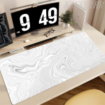 XXL M&auml;nguri Hiirematt Suur Suurus Lauamatt Must Valge Strata Vedel Hiirematt Arvuti M&auml;ngumatt Kummist Hiirematt Klaviatuur Lauamatt 900x400x2mm