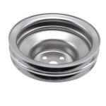 Mootori veepumba rihmaratas Kroomitud 2 sooneline rihmaratas SBF plokk Ford 260 289 302 351W V8 1965-1969 V&auml;ntv&otilde;lli rihmaratas Chrome Silver