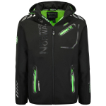Meeste softshell-jakk Geographical Norway ROYAUTE BLACK / GREEN DB MEN 068 BLACK / GREEN (WY8026H/GN-NOIR / VERT) L must