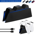 30. aastap&auml;eva kontrolleri laadimisjaam Kahekordne kiirlaadimisdokk PS5 DualSense juhtmevaba kontrolleri jaoks LED-laadimise indikaatoriga Only Dock must