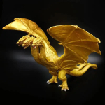 Anime Godzilla VS King Kongi tegevuskuju King Ghidorah Kolmepealine Kuldne Draakon PVC mudel kogutav m&auml;nguasi laps Puhkusekingitused no box