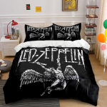 Led Zeppelin Angel Voodipesukomplekt Voodipesu Tekikoti Komplekt Tekikott Padjap&uuml;&uuml;rid   (1 * Tekikott 2 * Padjap&uuml;&uuml;ri, ilma tekita) 135x200cm