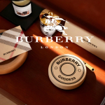 BURBERRY Beež &Uuml;mmarguse Logoga T&otilde;mblukuga Meigikott Br&auml;ndi Ilutarvik, Mini &Uuml;mmargune Kosmeetikahoidja Kott Naiste Kaasaskantav V&auml;ikeste Asjade Kott &scaron;ampanjav&auml;rvi